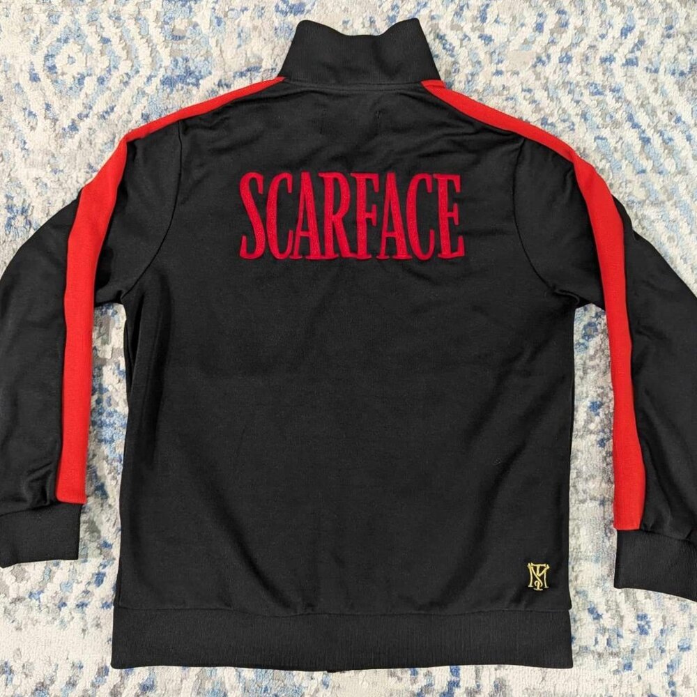 Scarface Al Pacino Movie Universal Studios Promo Zip Up Jacket in Size Large